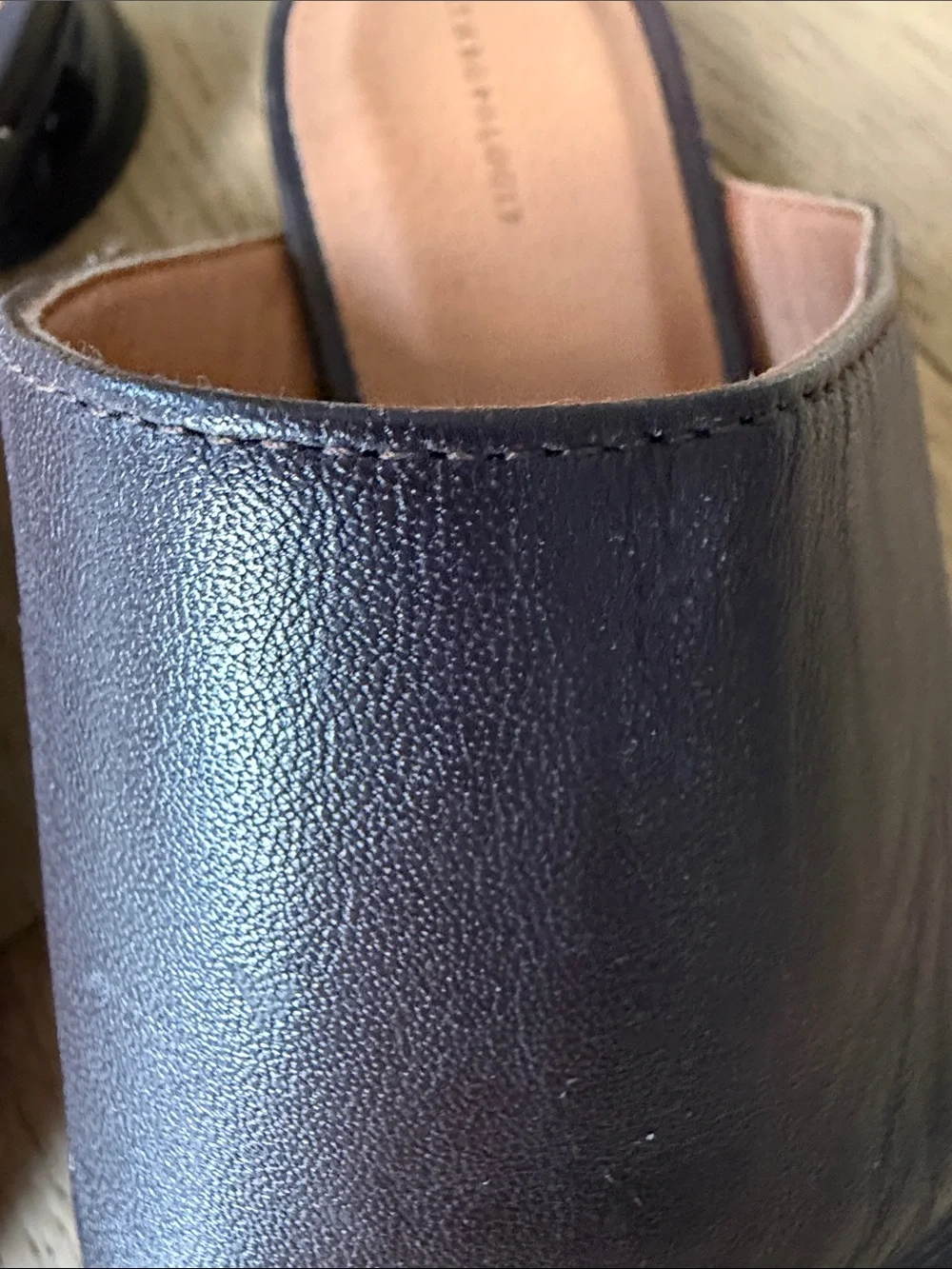 Anthropologie Women’s  Pointed Leather Mules in Dark Brown